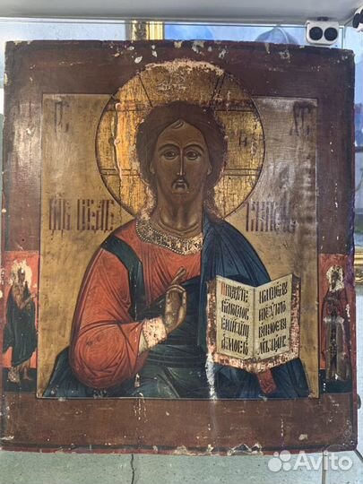 Господь Вседержитель подлинная Икона 300х400