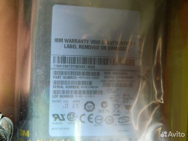 HDD IBM/Lenovo SAS 9FK066-039 ST930060388 и др