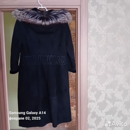 Дубленка натуральная женская 46 48 длинная