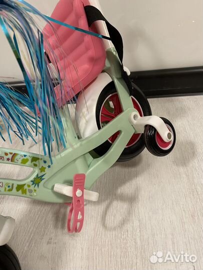 Велосипед и шлем baby born