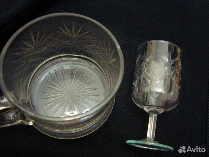 Cтеклянная рюмочка времен СССР