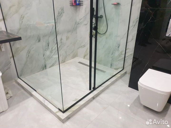 Душевая перегородка из закаленного стекла