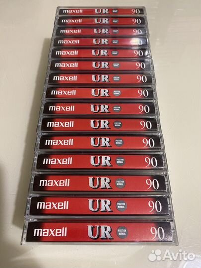 Аудиокассеты maxell ur 90мин 15 штук