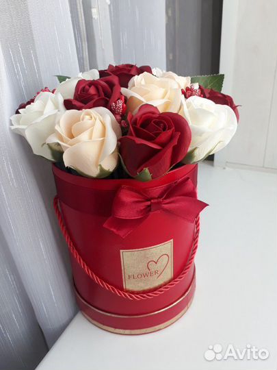 Букет из мыльных роз