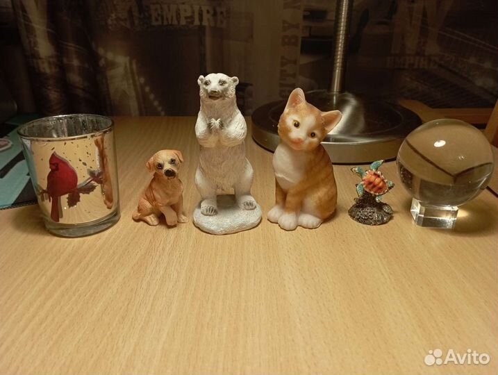 Сувениры статуэтки подсвечник декор животные