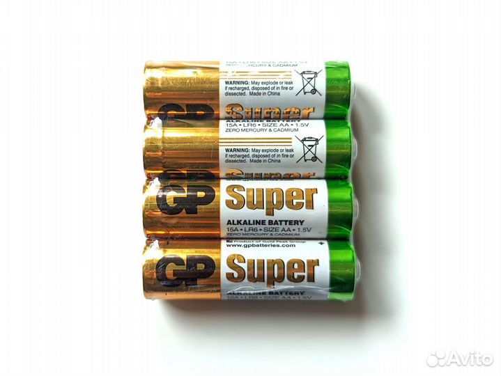 Батарейки GP Super Alkaline, тип аа, 4 шт