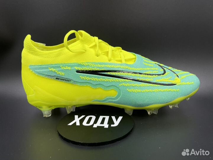 Бутсы Nike Phantom GX DF FG no socks light green