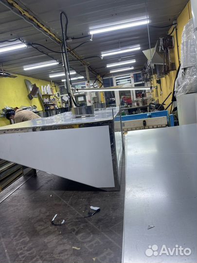 Зонт вытяжной с жироуловителем нерж