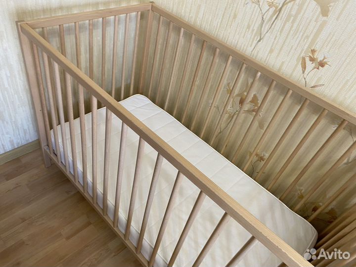 Кроватка детская Ikea+матрас IKEA Vyssa