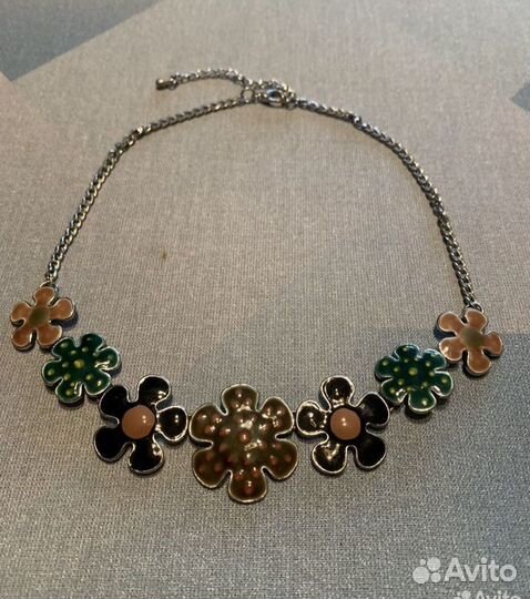 Ожерелье колье эмаль