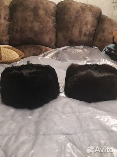 Шапка ушанка мужская из кролика