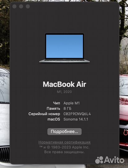 Apple MacBook Air 13 2020 m1 8gb 256