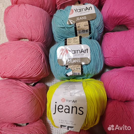 Пряжа для вязания jeans