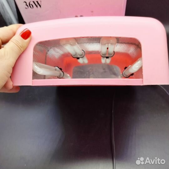 Гибридная лампа Sun для гель лака Кристалл 36 вт