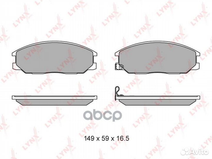 Колодки торм. диск. перед. hyundai Santa-Fe 01