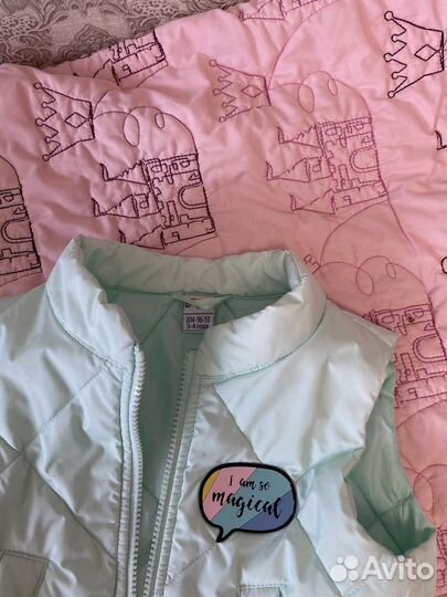 Кофта 3в1 с жилеткой для девочки