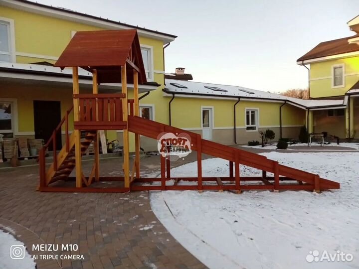 Детская горка. Зимняя горка для тюбингов