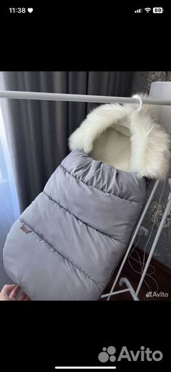 Конверт на выписку зимний из овчины