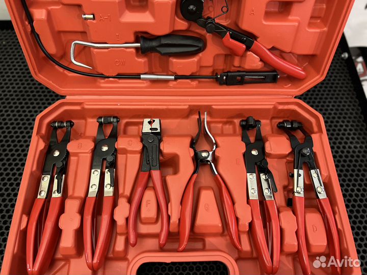 Набор съемников хомутов 9 предметов