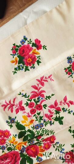 Павловопосадский платок шелк новый