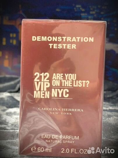 Carolina Herrera 212 vip men 60мл