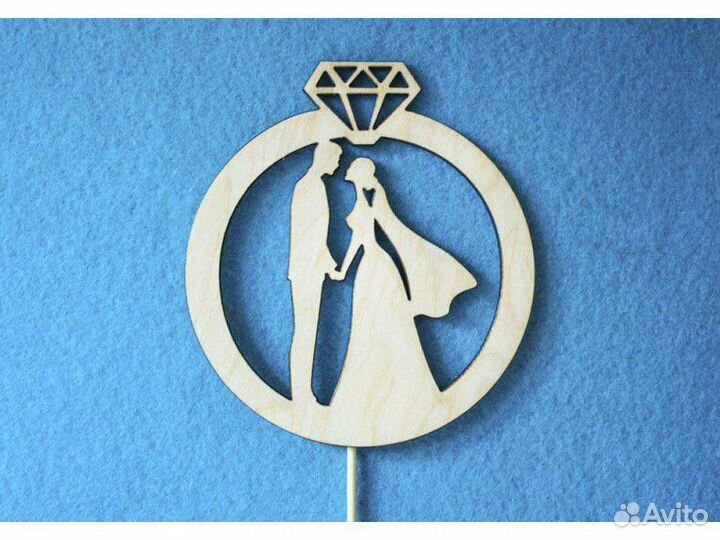 Топперы меловые и свадебный