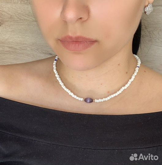 Чокер из бисера