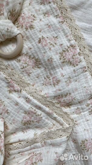 Плед на выписку из муслина