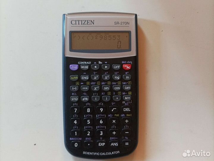 Инженерный калькулятор Citizen SR-270N