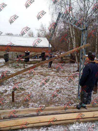 6x9 гараж ангар Быстровозводимый