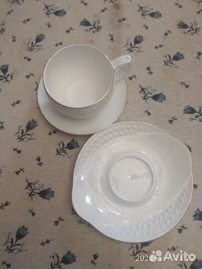 Чашка с блюдцем фарфор Китай