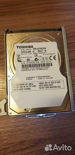 Жесткий диск Toshiba MK3276GSX