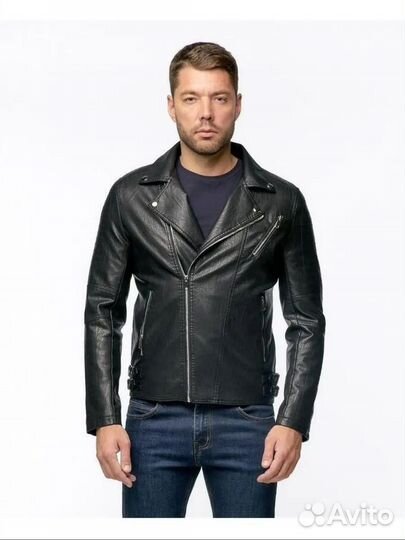 Кожаная куртка мужская Kaili Classic