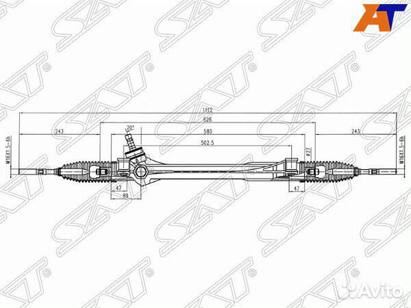 Рейка рулевая toyota RAV4