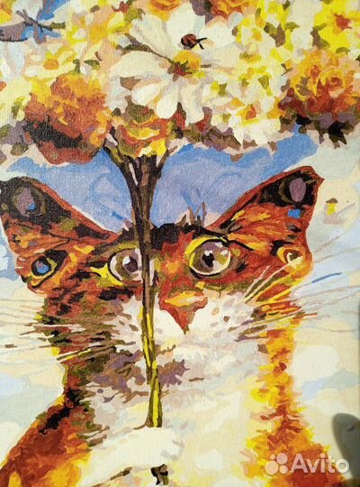 Готовая картина по номерам Петербургский кот