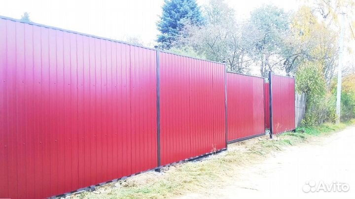 Забор из профнастила