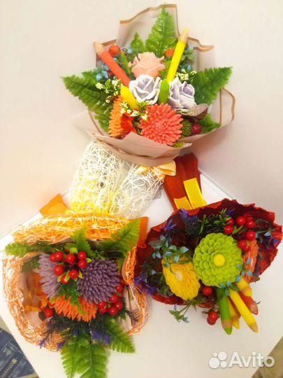 Мыльные букеты к 1 сентября