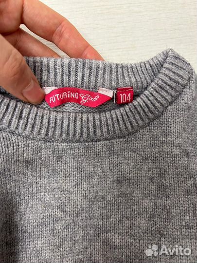 Свитер новогодний 104 100% хлопок