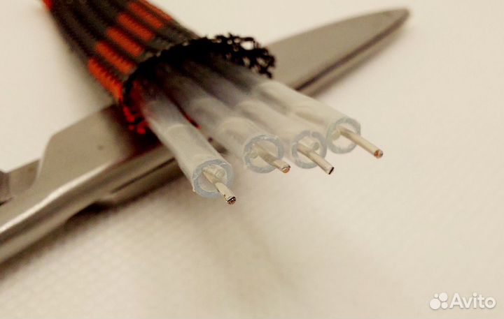 Кабель USB A-B для цап\DAC посеребрённая моножила