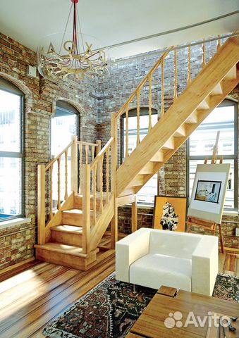 Лестница - деревянная готовая межэтажная