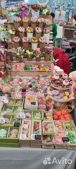 Сувенирное мыло. Подарки. Букеты. Цветы. Тюльпаны