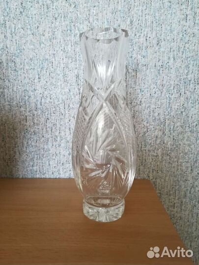 Ваза для цветов, хрусталь