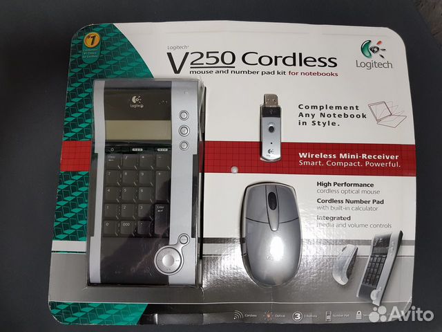 Мышь и цифровой блок беспроводные Logitech V250