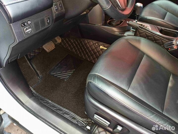 3Д (3D) коврики из экокожи RAV4 Рав 4