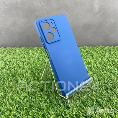 Чехол на Xiaomi Poco X5 Pro 5G Silicone Case (сини