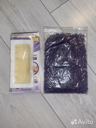 Воск в гранулах и восковые полоски