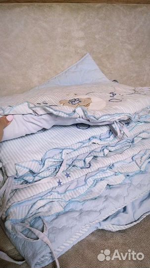 Комплект в кроватку Bombus Соня, матрас Икеа