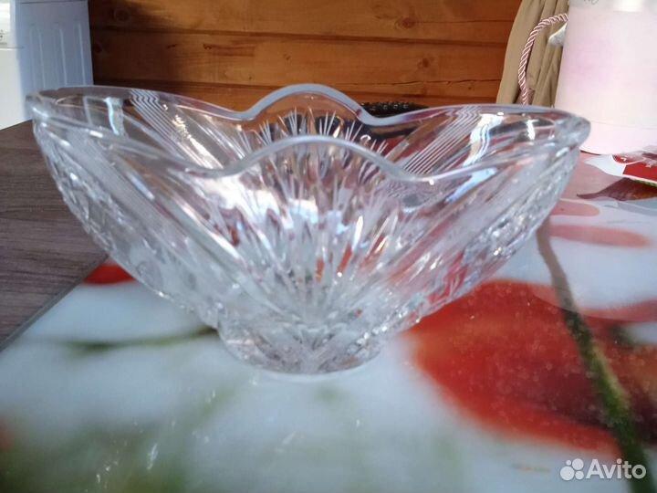 Хрустальная ваза салатница конфетница