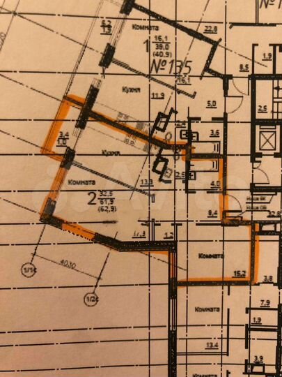 2-к. квартира, 62,9 м², 7/17 эт.