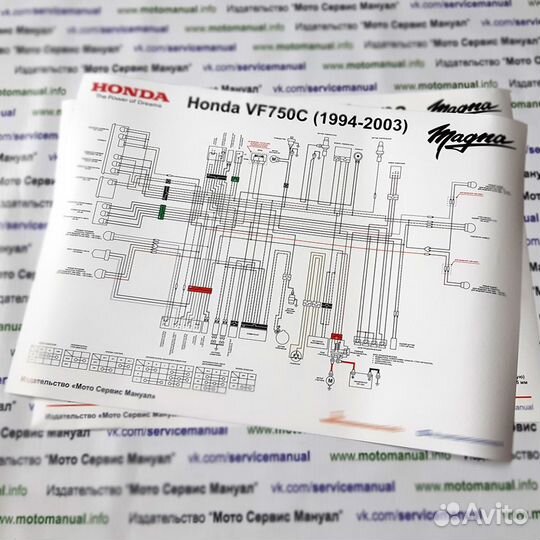 Honda VF750C Magna подарочный набор